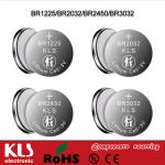 Lithium poly-carbon monofluoride coin batteries